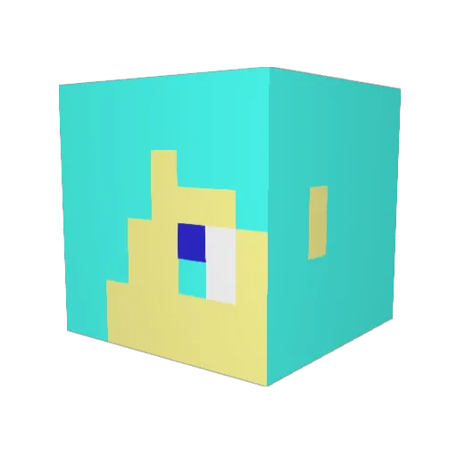 Ikura55 Minecraft avatar head, 3D render