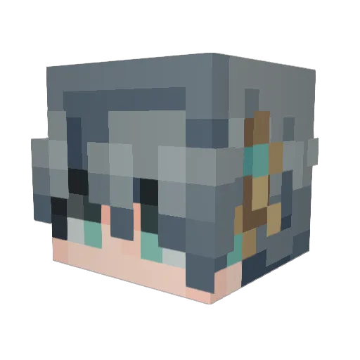 IlAuthor Minecraft avatar head, 3D render