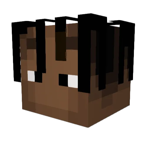 IlBriga Minecraft avatar head, 3D render