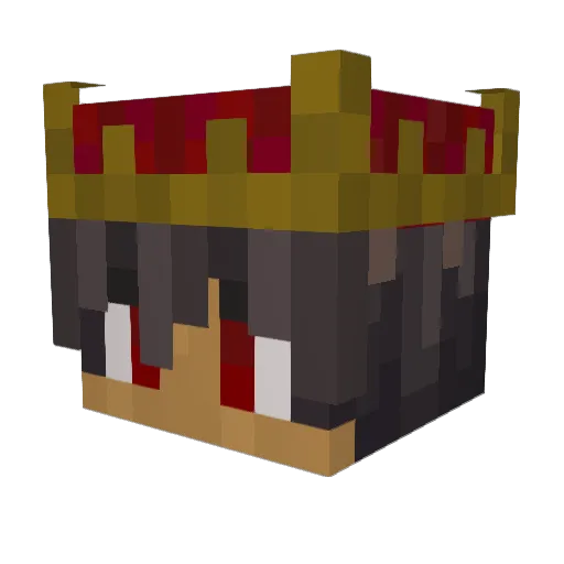 IlCapoOmbra Minecraft avatar head, 3D render