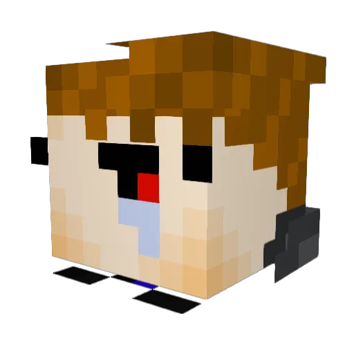 IlGranPro Minecraft avatar head, 3D render