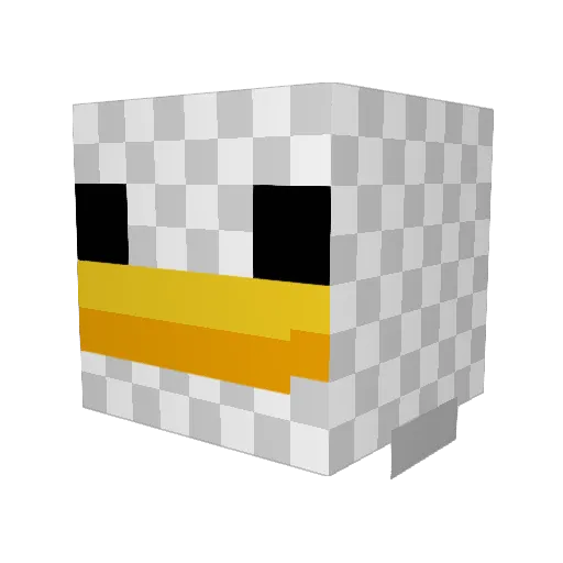 IlIIllIlIIlIIII Minecraft avatar head, 3D render