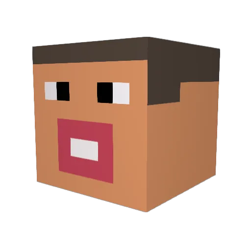 IlIlIlIIlI Minecraft avatar head, 3D render