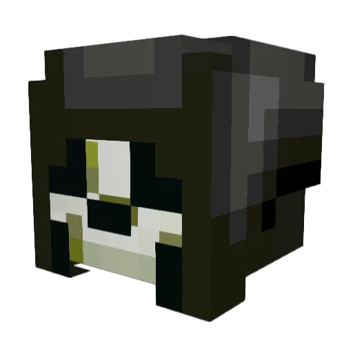 IlNenno Minecraft avatar head, 3D render