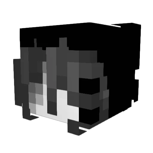 IlNostalgico Minecraft avatar head, 3D render