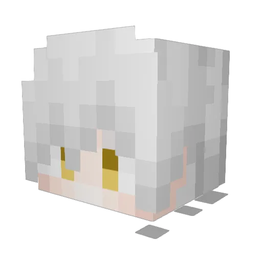 IlPiro77 Minecraft avatar head, 3D render