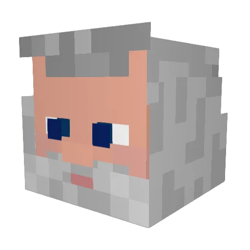 IlSavis Minecraft avatar head, 3D render