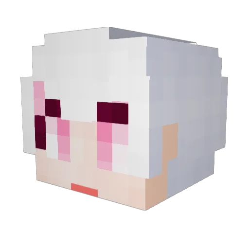 Il_Kkang Minecraft avatar head, 3D render