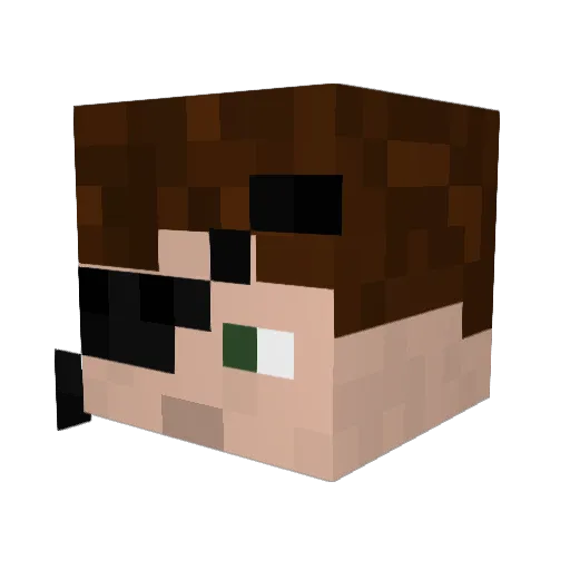 Il_Ombrellone Minecraft avatar head, 3D render
