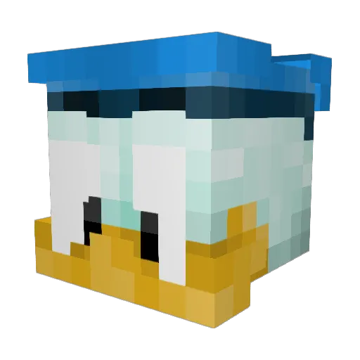 Il_Veneto Minecraft avatar head, 3D render