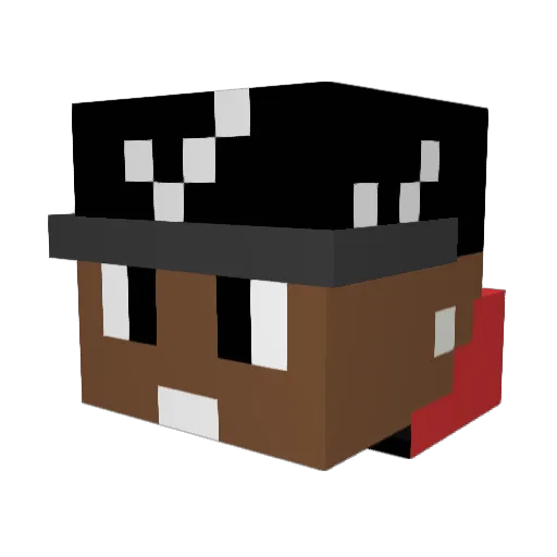 IlaiShein Minecraft avatar head, 3D render