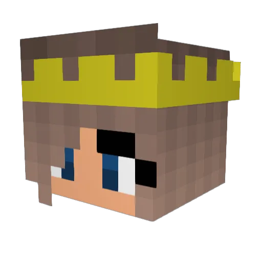 Ilaria777 Minecraft avatar head, 3D render