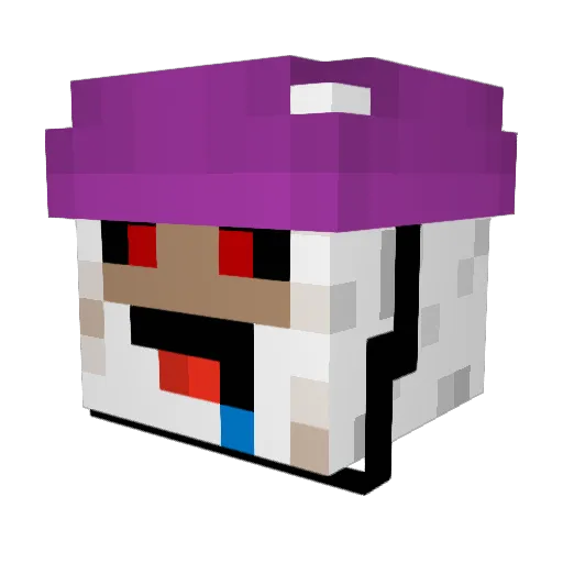 Ilativ Minecraft avatar head, 3D render