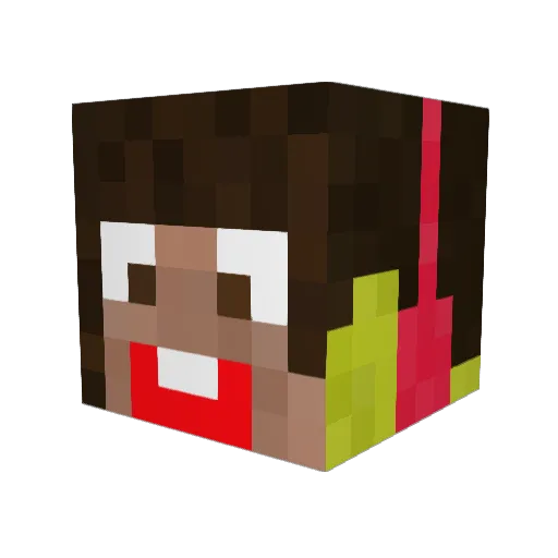 Ilayda1234 Minecraft avatar head, 3D render