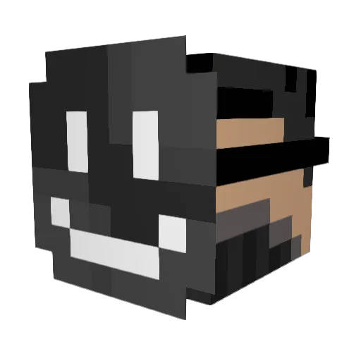 Ilayo_ Minecraft avatar head, 3D render