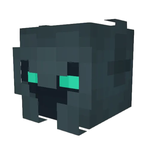 Ildrey Minecraft avatar head, 3D render