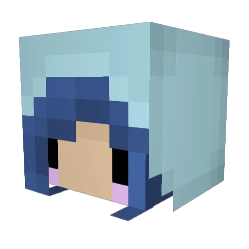 Ileag Minecraft avatar head, 3D render