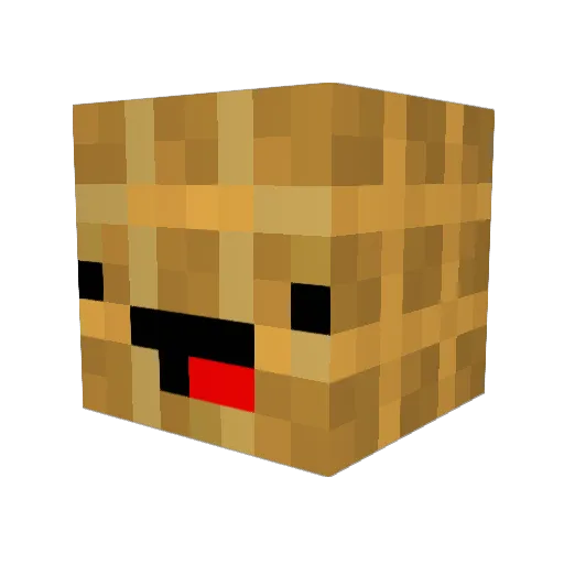 Iles04 Minecraft avatar head, 3D render