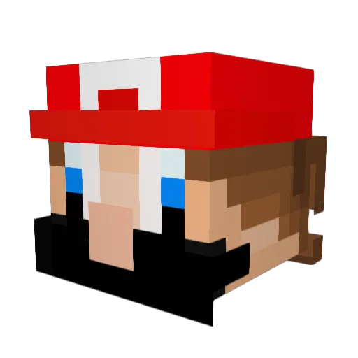 Ileummwohaji_ Minecraft avatar head, 3D render