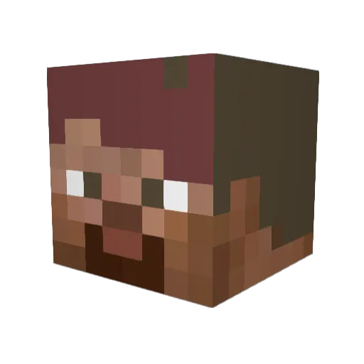 IlexCrenata Minecraft avatar head, 3D render