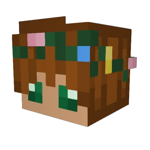 Ilgutti Minecraft avatar head, 3D render