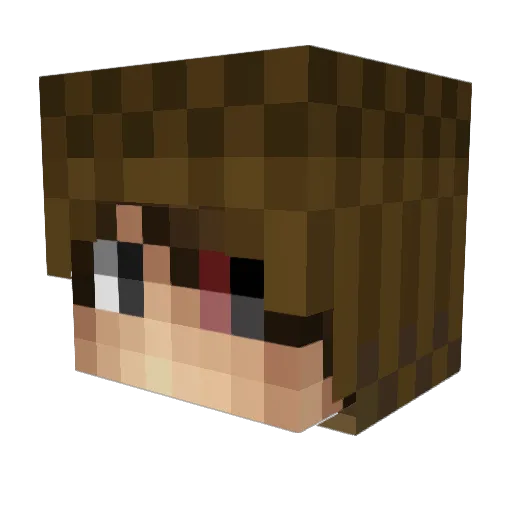 IlhanSanli Minecraft avatar head, 3D render