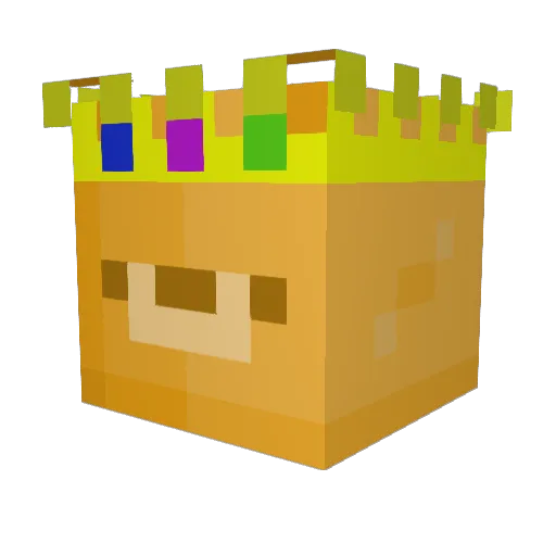 Ilhiia Minecraft avatar head, 3D render