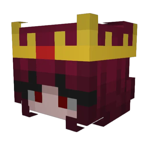 Iliem Minecraft avatar head, 3D render