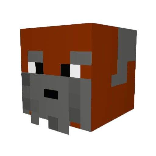 Ilikejam33 Minecraft avatar head, 3D render