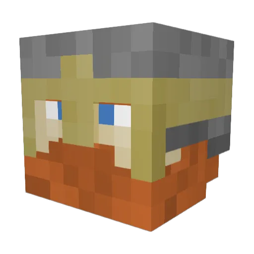 Ilikepie33 Minecraft avatar head, 3D render