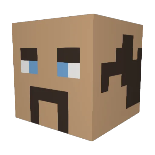 IliyaHastam Minecraft avatar head, 3D render