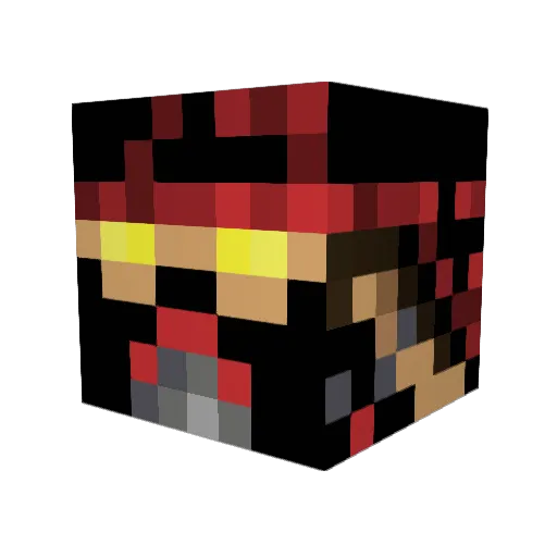IllEnds Minecraft avatar head, 3D render