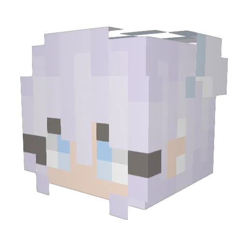 Illeyna123 Minecraft avatar head, 3D render