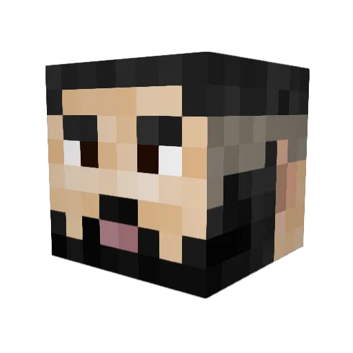 IlliaTuporia Minecraft avatar head, 3D render