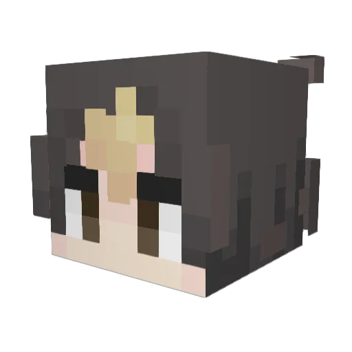 IllicitGaming Minecraft avatar head, 3D render