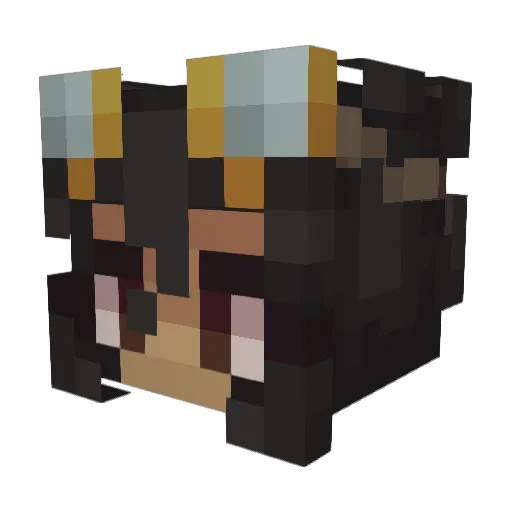 IlliteratePaper Minecraft avatar head, 3D render