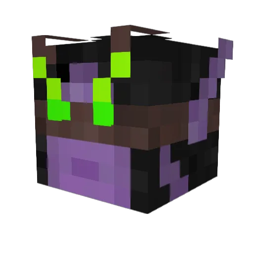 Illjadan Minecraft avatar head, 3D render