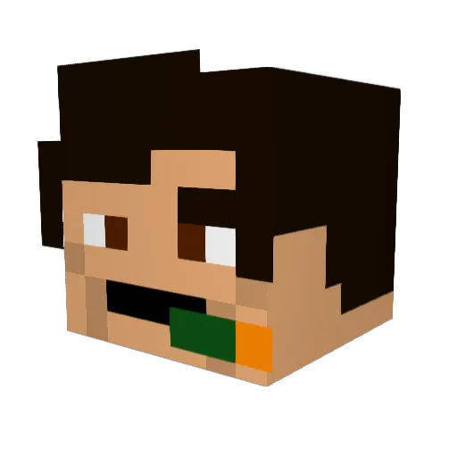 IllmaticNas Minecraft avatar head, 3D render