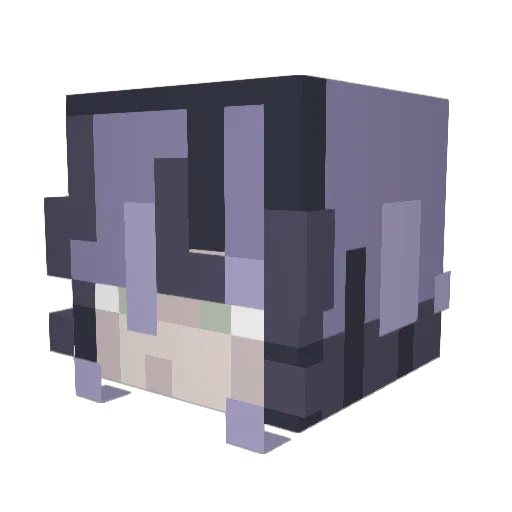 Illogica Minecraft avatar head, 3D render
