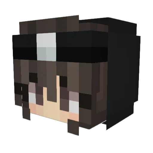Illu_Nox Minecraft avatar head, 3D render
