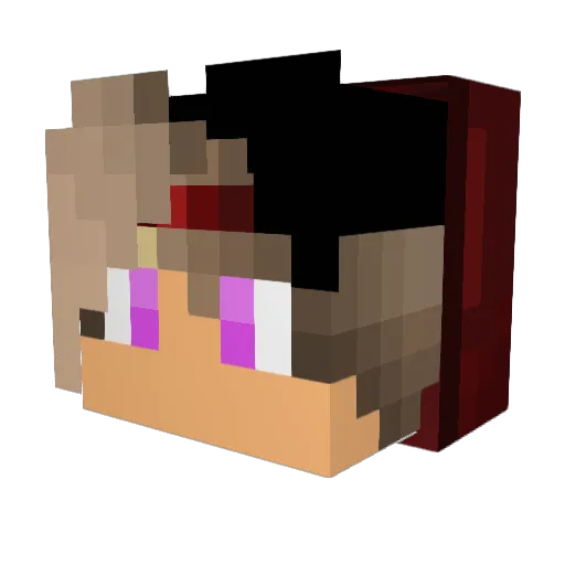 Illuminati44YT Minecraft avatar head, 3D render