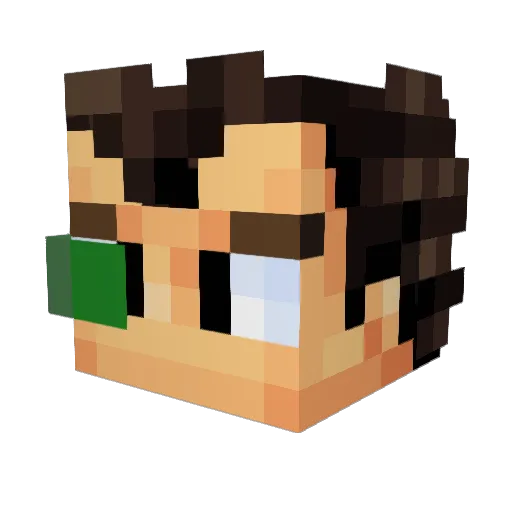Illuminatro Minecraft avatar head, 3D render