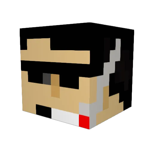 IllusionsEU Minecraft avatar head, 3D render