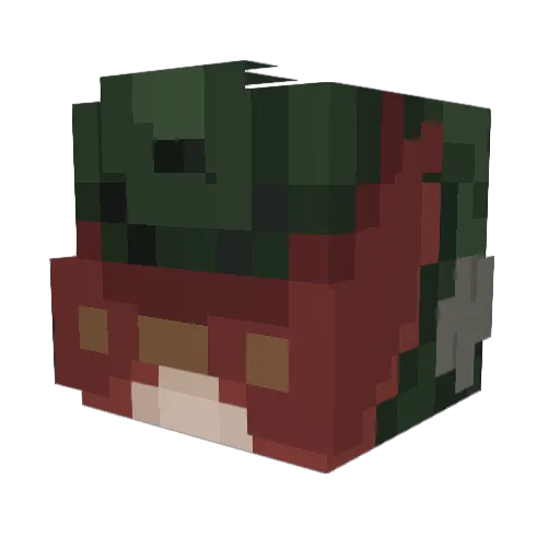 IllustriousMari Minecraft avatar head, 3D render