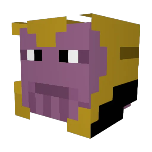 Illuzioner Minecraft avatar head, 3D render