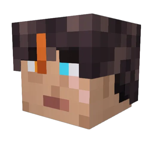 Illy_IsraeL Minecraft avatar head, 3D render