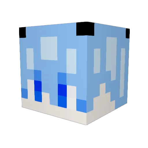 Illyapc Minecraft avatar head, 3D render