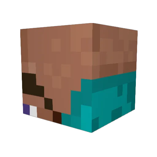 IlmSun Minecraft avatar head, 3D render