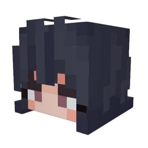Ilmataren Minecraft avatar head, 3D render