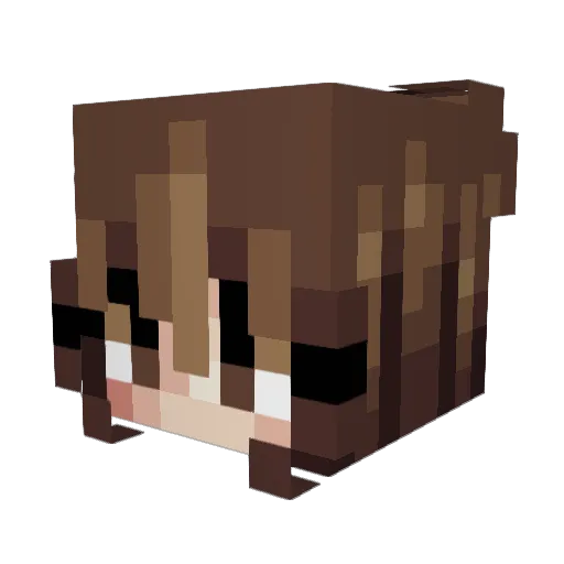 Ilmerry Minecraft avatar head, 3D render